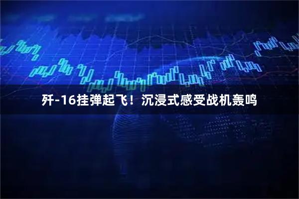 歼-16挂弹起飞！沉浸式感受战机轰鸣
